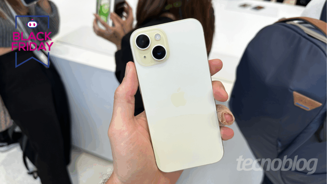 Black November: iPhone 15 fica 48% mais barato com cupom