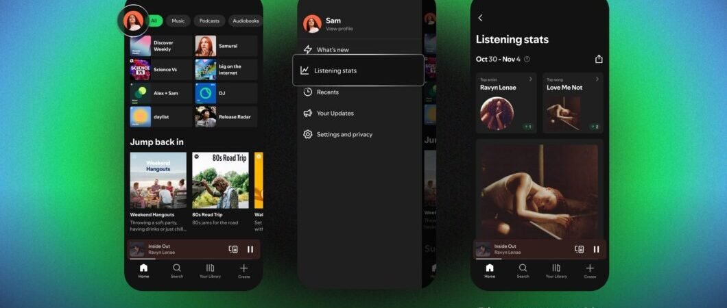 Spotify passa a mostrar músicas mais ouvidas na semana