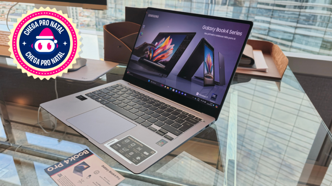 12.12 de Natal: Galaxy Book 4 Pro cai 40% em até 24x sem juros