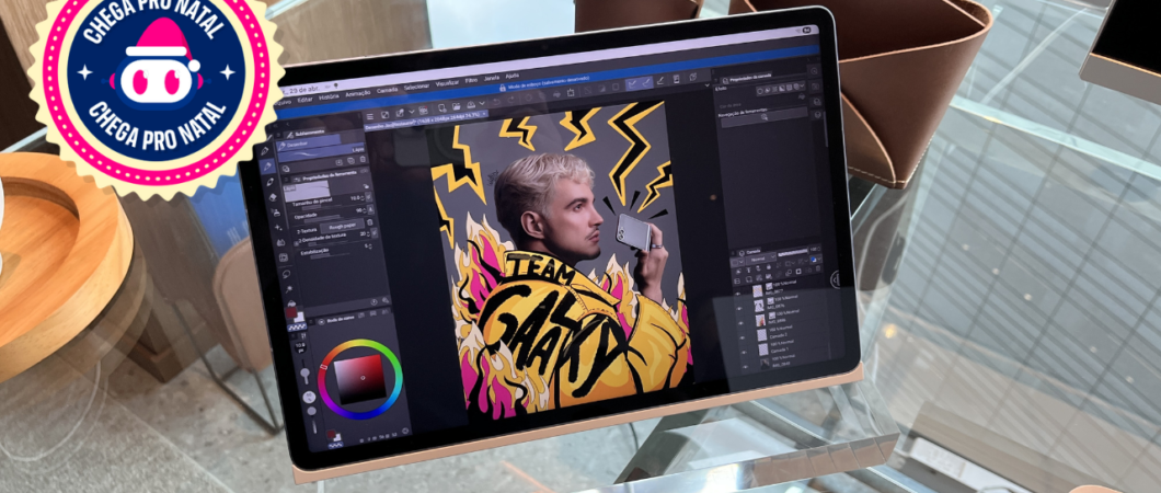 Galaxy Tab S10 FE (128 GB) cai 46% com cupom às vésperas do Natal