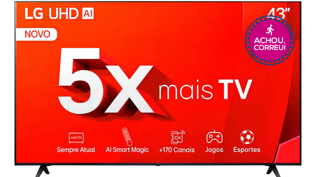Xepa de Natal: Smart TV LG 4K LED 43” em oferta com 38% OFF no Mercado Livre