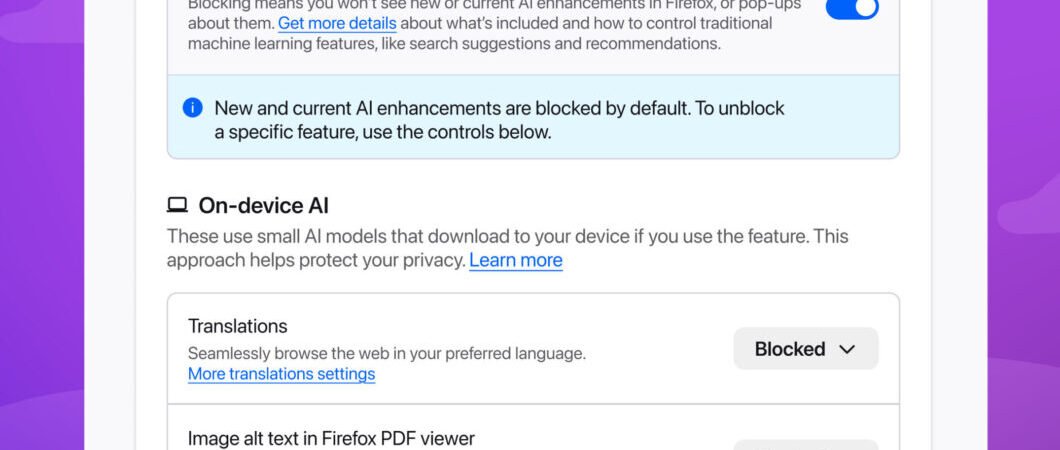 Firefox terá botão para desativar todas as ferramentas de IA de uma só vez