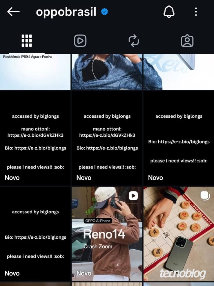 Perfis da Oppo e Huawei no Brasil sofrem ataque