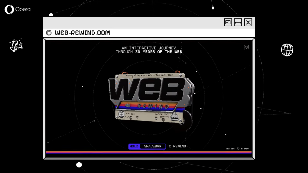Navegador Opera completa 30 anos e lança máquina do tempo interativa