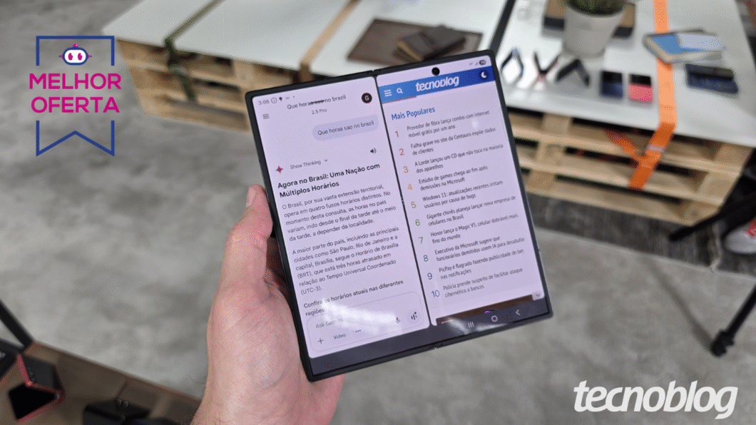 Galaxy Z Fold 7 (512 GB) tem 45% OFF no Mês do Consumidor no Mercado Livre