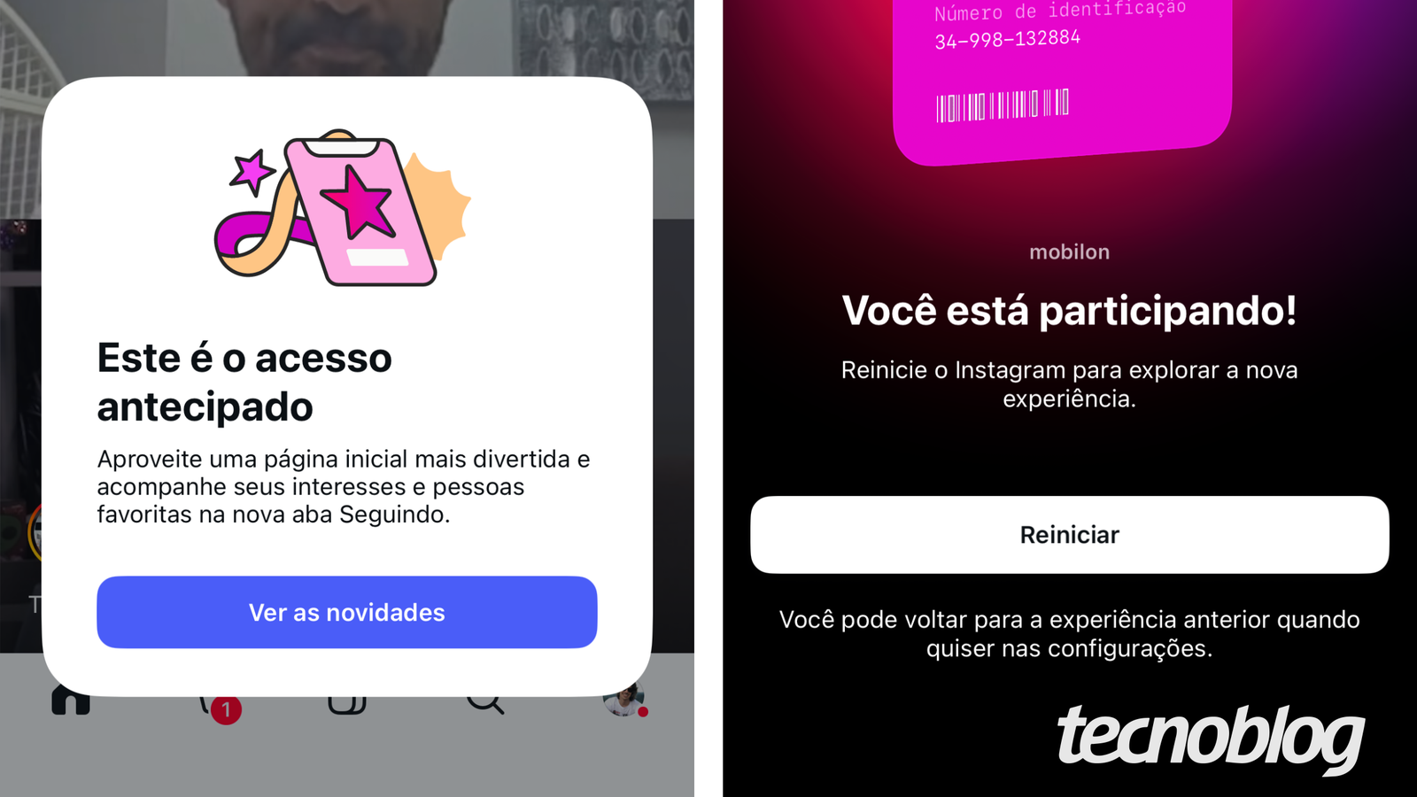 Virou TikTok? Instagram muda interface e coloca feed de reels na home