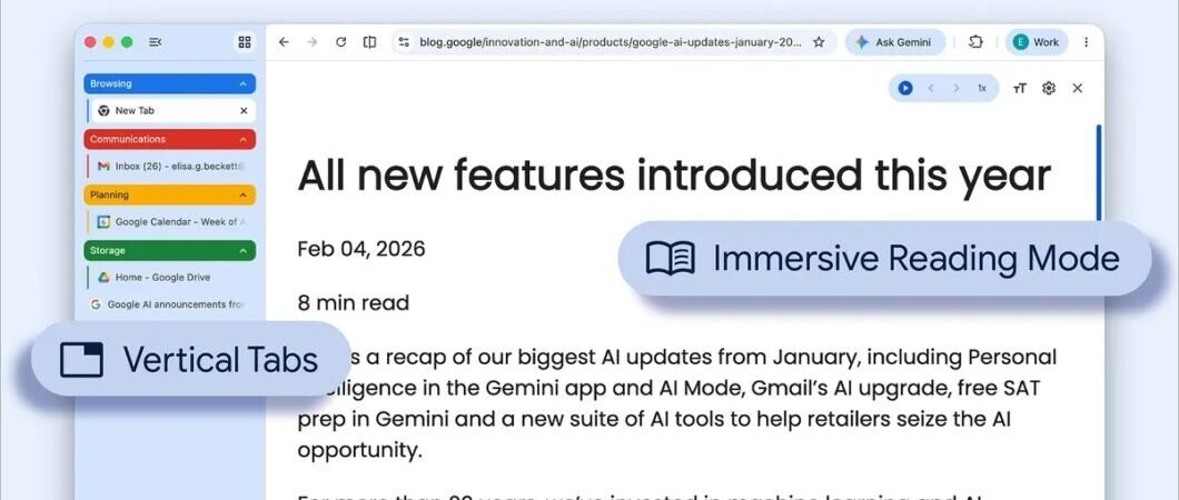 Google começa a liberar abas verticais no Chrome (finalmente)