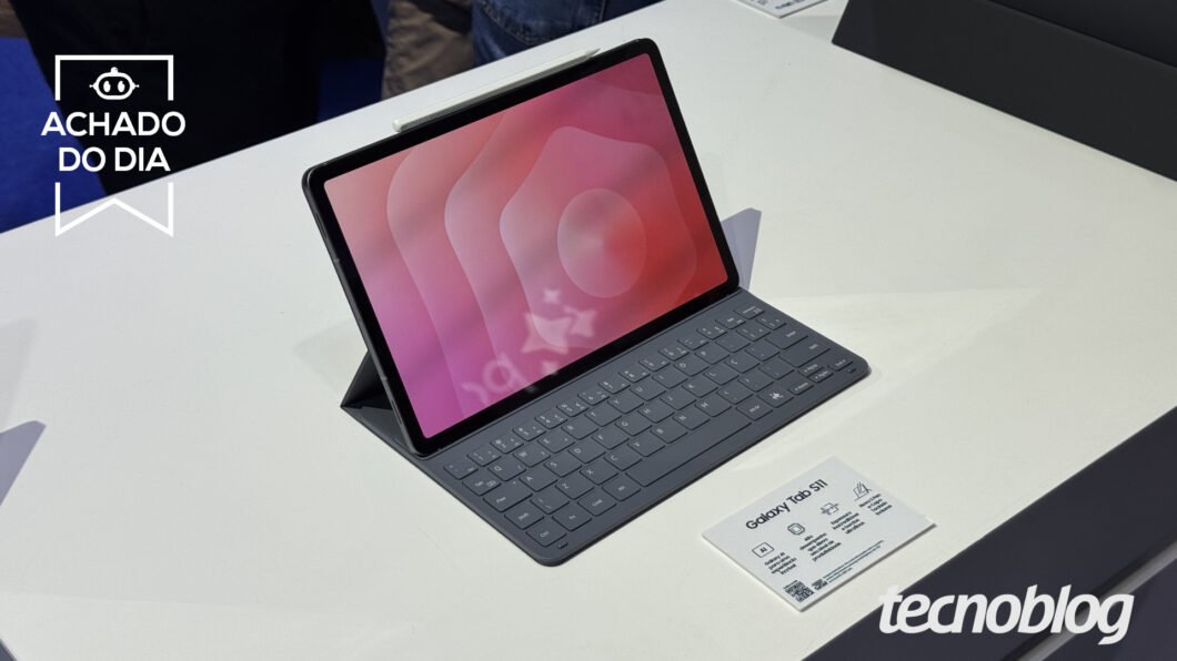 Galaxy Tab S11 5G (256 GB) está com mais de R$ 1.200 reais de desconto na Amazon