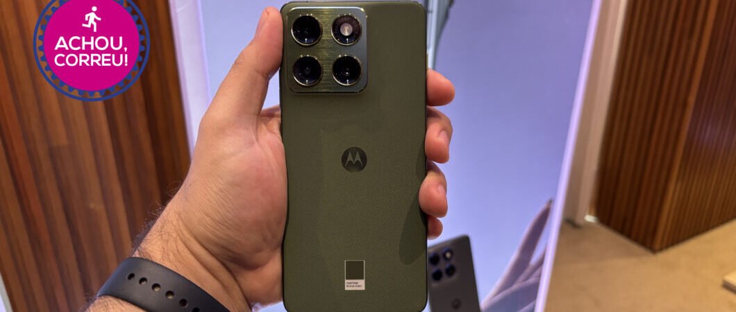 Motorola Edge 70 (256 GB) volta a cair 57% em oferta com cupom no Mercado Livre