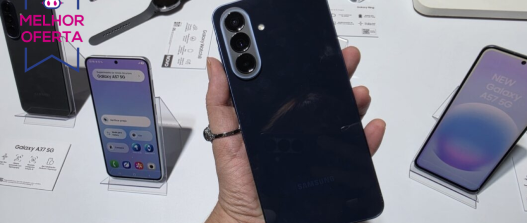 Galaxy A57 recebe 43% de desconto na melhor oferta desde o lançamento na Amazon
