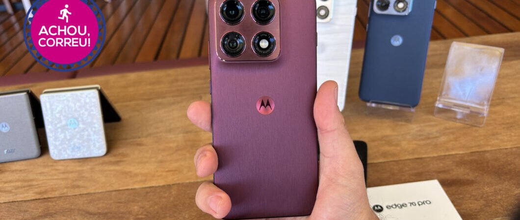 Motorola Edge 70 Pro (256 GB) volta a aparecer em oferta imbatível no Magalu
