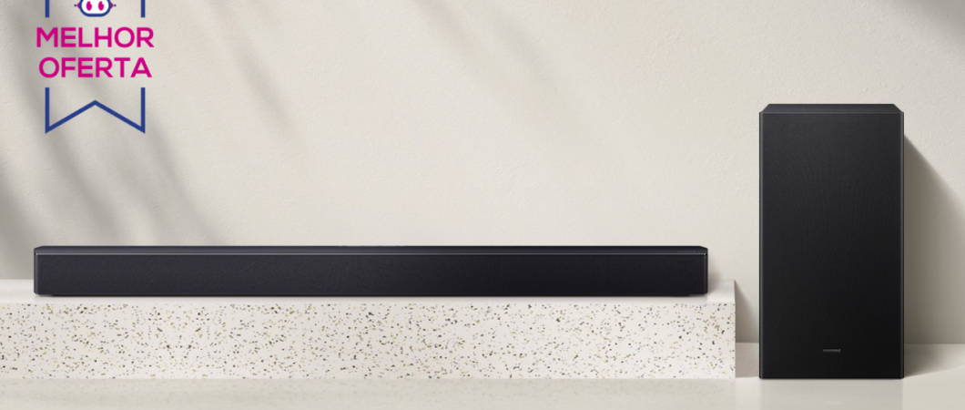 Soundbar Samsung 300 W aparece com 51% OFF em até 10x sem juros na Amazon