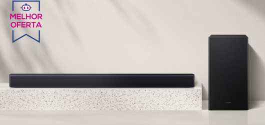 Soundbar Samsung 300 W aparece com 51% OFF em até 10x sem juros na Amazon