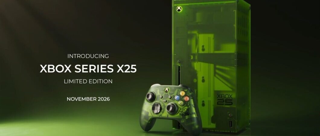 Xbox ganha edição especial de 25 anos com corpo verde translúcido