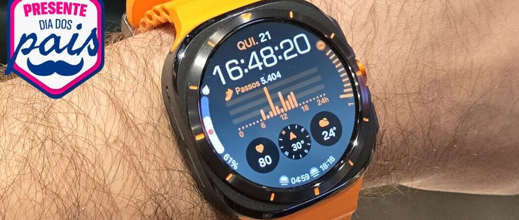 Galaxy Watch Ultra com tela AMOLED despenca 67% em oferta de Dia dos Pais