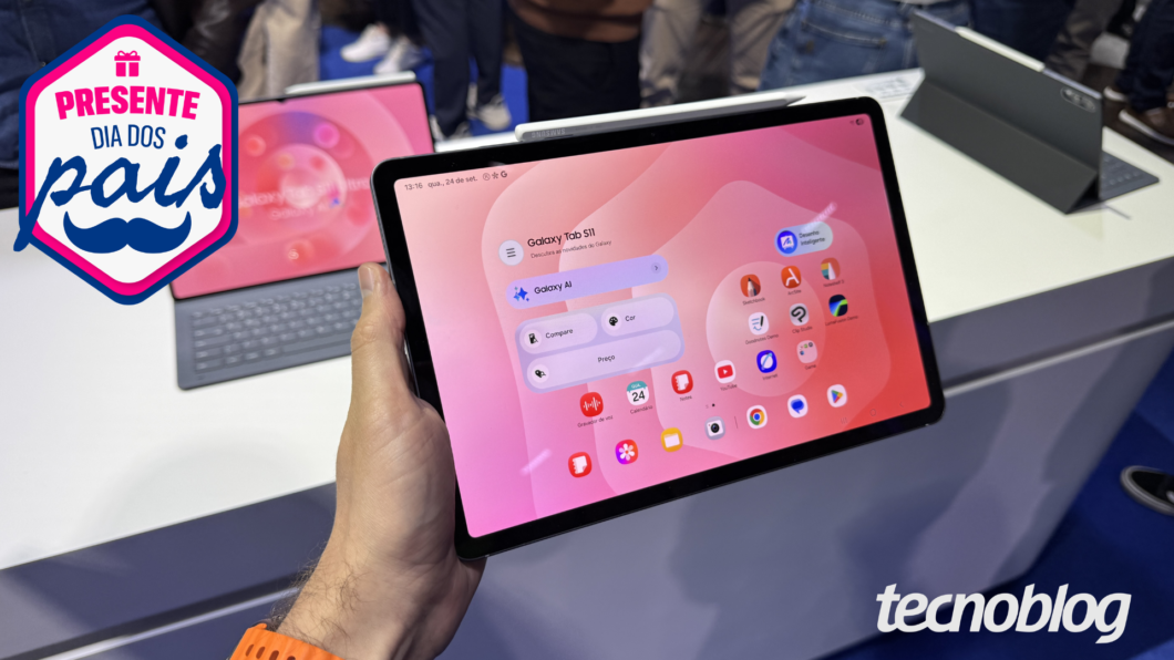 Galaxy Tab S11 tem queda repentina de 30% em oferta de Dia dos Pais