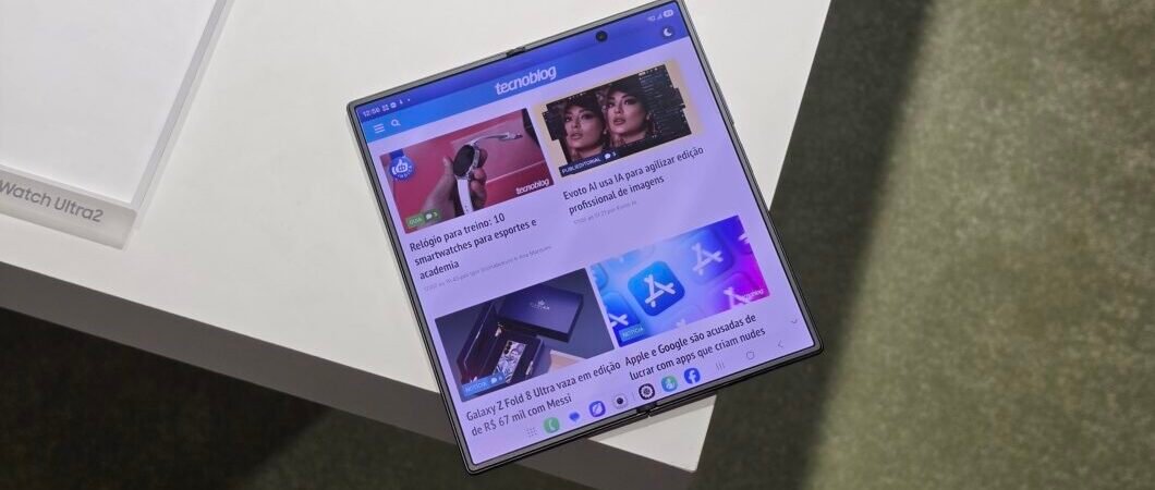 Samsung pode lançar tablet dobrável com tela de 17 polegadas